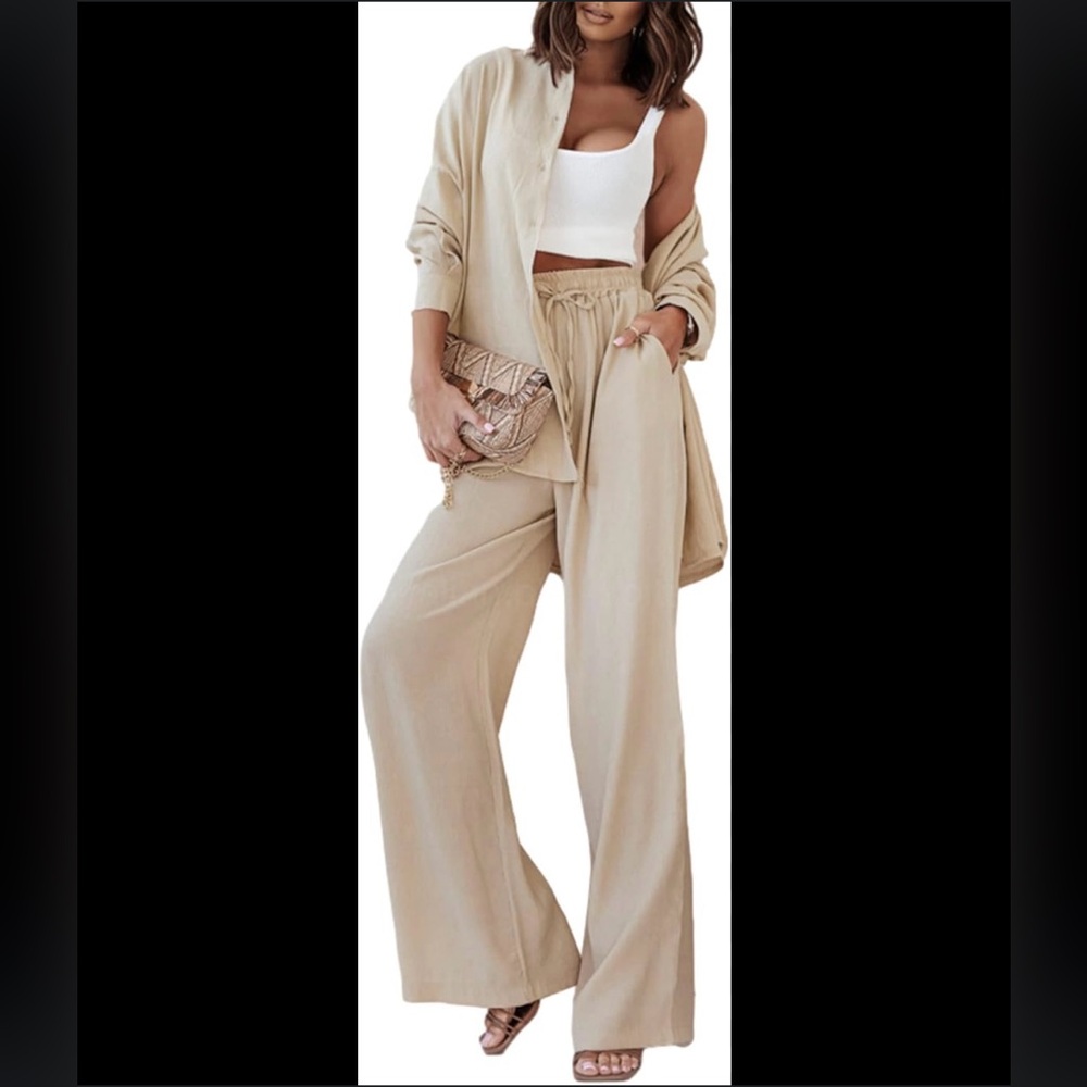 NWOT  Beige Two-Piece Ensemble